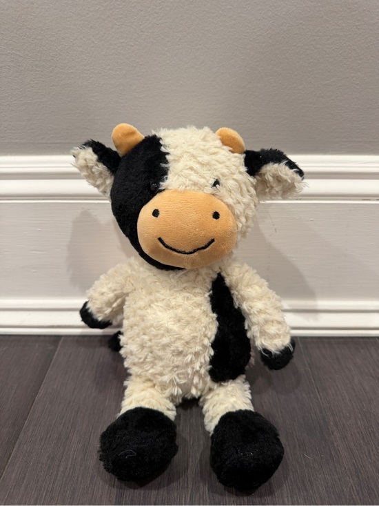 Other - Dog Pet Plush Cow Stuffed Animal - Black, Cream, Tan 12” in Toy